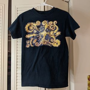 Dr Who Exploding Tardis Van Gogh TShirt